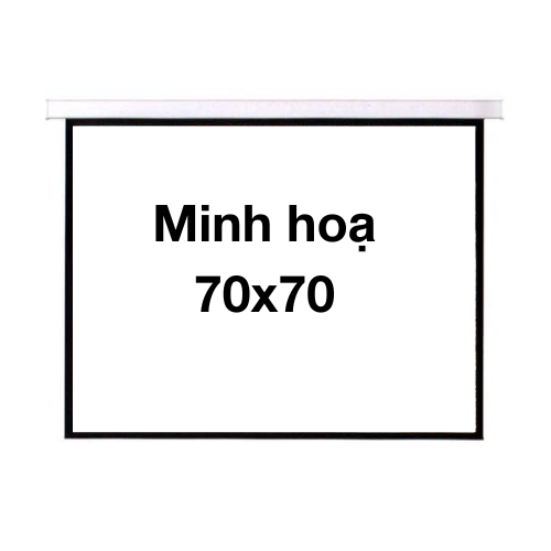 Màn chiếu treo 70*70 (1.75m x 1.75m)