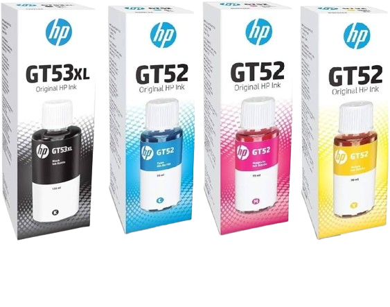 HP GT53/ GT52 90ml Black/ Cyan/ Magenta/  Yellow Bottled Ink Cartridge
