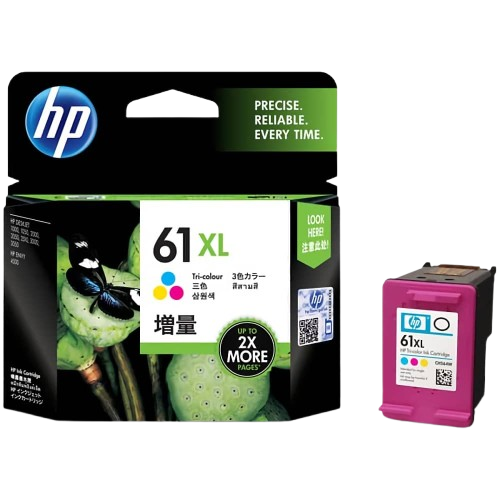 HP 61XL Black/  Tri-color Ink Cartridge