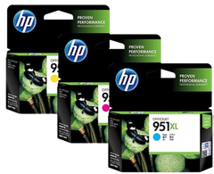 HP 951XL Cyan/ Magenta/  Yellow Officejet Ink Cartridge