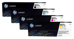 HP 827A Black/Cyan/ Yellow/ Magenta   LaserJet Toner Cartridge