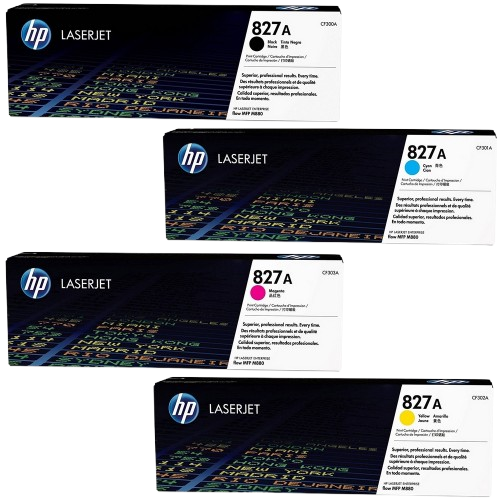 HP 827A Black/Cyan/ Yellow/ Magenta   LaserJet Toner Cartridge