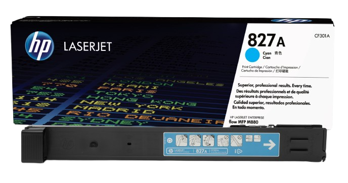 HP 827A Black/Cyan/ Yellow/ Magenta   LaserJet Toner Cartridge