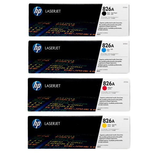 HP 826A Black/ Cyan/ Yellow/ Magenta LaserJet Toner Cartridge