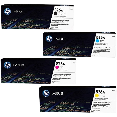 HP 826A Black/ Cyan/ Yellow/ Magenta LaserJet Toner Cartridge