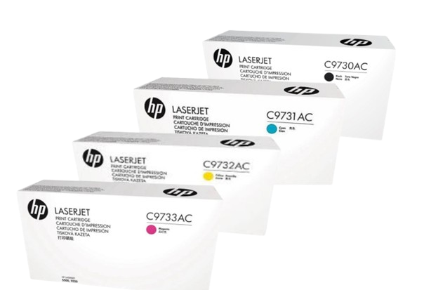 HP C9730AC Blk/  C9731AC Cyn/  C9732AC Ylw/ C9733AC Mgn  Contr LJ Toner Cartridge