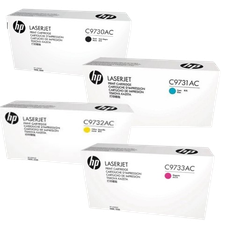 HP C9730AC Blk/  C9731AC Cyn/  C9732AC Ylw/ C9733AC Mgn  Contr LJ Toner Cartridge