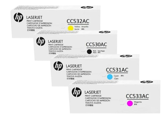 HP 304A Blk/ Cyn/ Ylw/ Mgn  Contract LJ Toner Cartridge