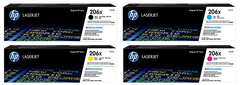 HP 206X Blk/ Cyn/ Ylw/ Mgn Original LaserJet Toner Crtg