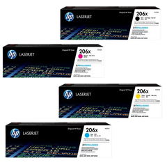 HP 206X Blk/ Cyn/ Ylw/ Mgn Original LaserJet Toner Crtg