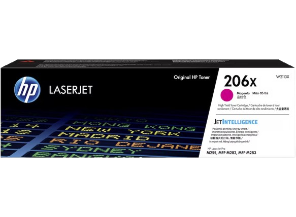 HP 206X Blk/ Cyn/ Ylw/ Mgn Original LaserJet Toner Crtg