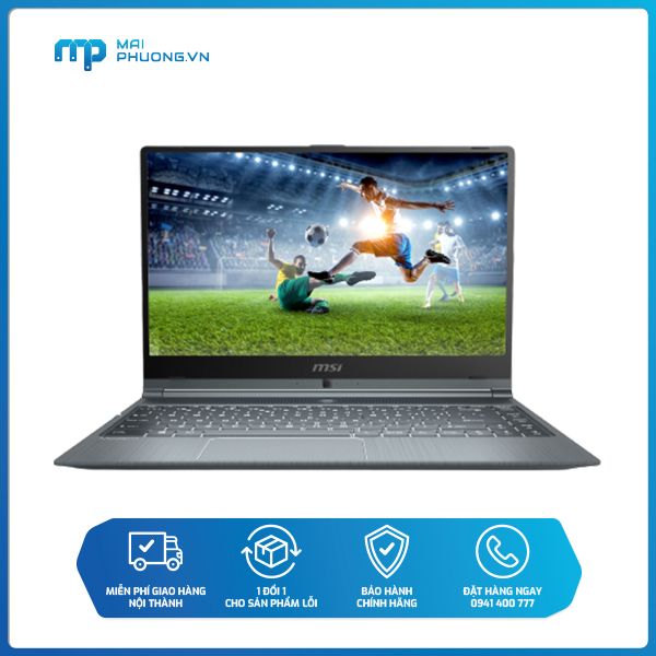 Laptop MSI Modern 14 A10M 1040VN (I5-10210U/8GB/256GB SSD/14FHD, 60Hz/VGA ON/Win10/Grey)