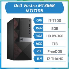 Máy bộ PC Dell Vostro MT3668 i7-7700/8GB/1TB/2GB R9 360/DVD-RW - (MTI71116)