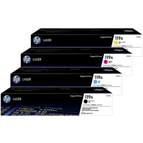 HP 119A Blk/Cyn/Ylw/Mgn Original Laser Toner Crtg