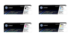 HP 206A Blk/Cyn/Ylw/Mgn Original LaserJet Toner Crtg