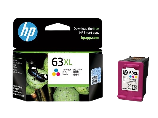 HP 63/63XL Tri-color/Black Ink Cartridge