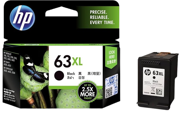 HP 63/63XL Tri-color/Black Ink Cartridge