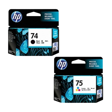 HP 74/75 Black/ Tricolor Inkjet Print Cartridge