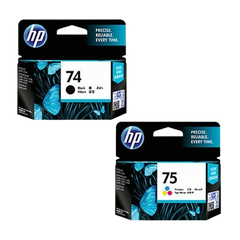 HP 74/75 Black/ Tricolor Inkjet Print Cartridge