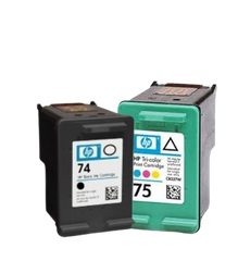 HP 74/75 Black/ Tricolor Inkjet Print Cartridge