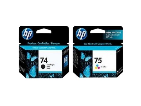 HP 74/75 Black/ Tricolor Inkjet Print Cartridge