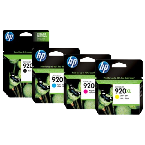 HP 920XL Cyan/  Magenta/ Yellow/ Black  Officejet Ink Cartridges