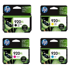 HP 920XL Cyan/  Magenta/ Yellow/ Black  Officejet Ink Cartridges