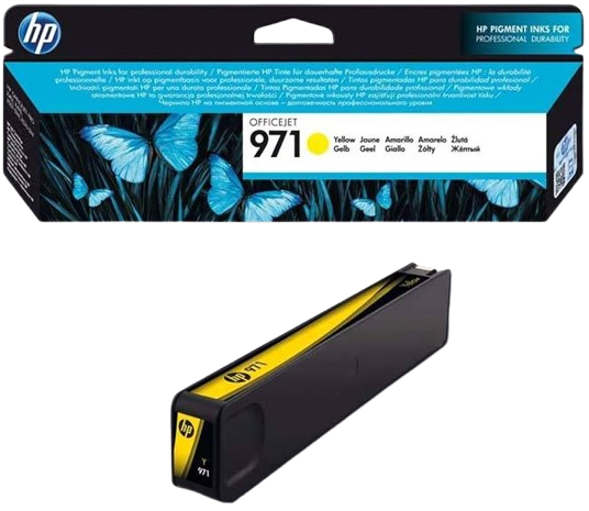 HP 971 Cyan/Magenta /  Yellow  Ink Cartridge