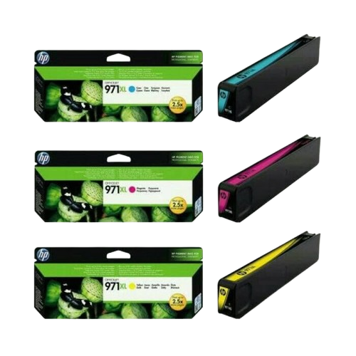 HP 971XL Cyan/Magenta/Yellow Ink Cartridge