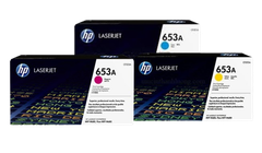 HP 653A Cyan/ Yellow/  Magenta LaserJet Toner Cartridge