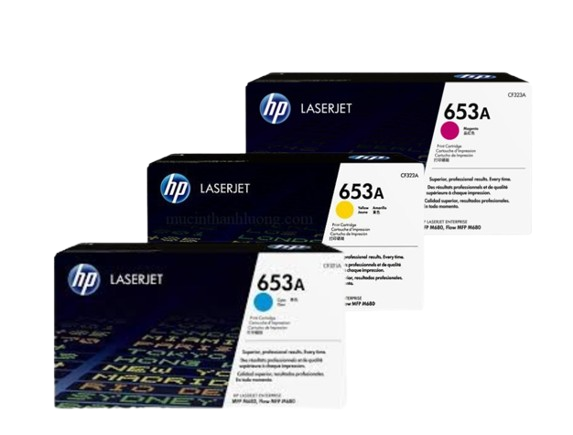 HP 653A Cyan/ Yellow/  Magenta LaserJet Toner Cartridge