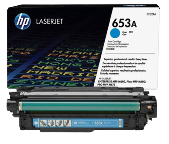 HP 653A Cyan/ Yellow/  Magenta LaserJet Toner Cartridge