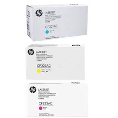 HP 653A Cyn/ Ylw/  Mgn Contract LJ Toner Cartridge