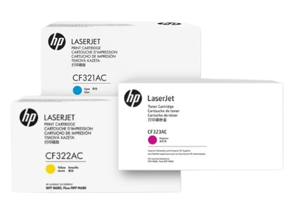 HP 653A Cyn/ Ylw/  Mgn Contract LJ Toner Cartridge