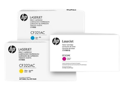 HP 653A Cyn/ Ylw/  Mgn Contract LJ Toner Cartridge