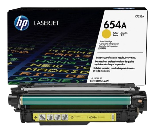 HP 654A Cyan/ Yellow/ Magenta LaserJet Toner Cartridge