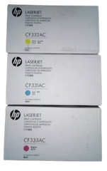 HP 654A Cyn/ Ylw/  Mgn Contract LJ Toner Cartridge