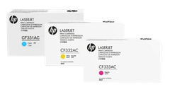 HP 654A Cyn/ Ylw/  Mgn Contract LJ Toner Cartridge