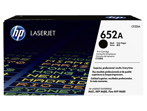 HP 652A Black LaserJet Toner Cartridge