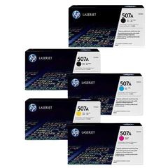 HP 507A Black/ Cyan/  Yellow/ Magenta LaserJet Toner Cartridge