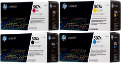 HP 507A Black/ Cyan/  Yellow/ Magenta LaserJet Toner Cartridge