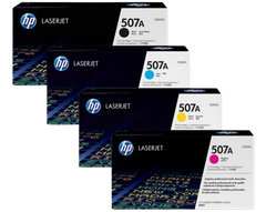 HP 507A Black/ Cyan/  Yellow/ Magenta LaserJet Toner Cartridge