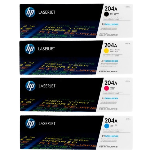 HP 204A Black/ Cyan/ Yellow/ Magenta LaserJet Toner Cartridge