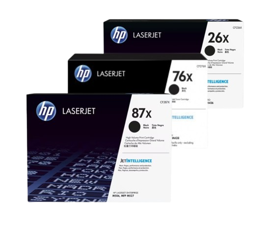 HP 26X/ 76X/ 87X Black LaserJet Toner Cartridge