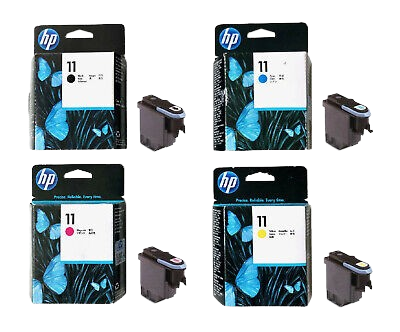HP No 11 Black/ Cyan/ Magenta/  Yellow  Printhead Used in the HP Business Inkjet 2200/2250 printers and HP DesignJet 500/800 printers.