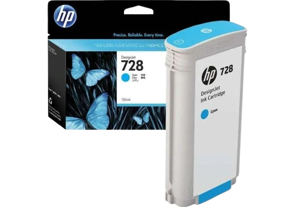 HP 728 130-ml Yellow/ Magenta/ Cyan Ink Crtg