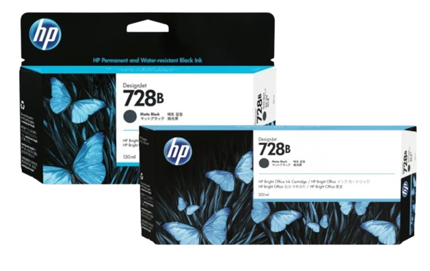 HP 728B 130-ml/ 300-ml  Matte Black Ink Crtg