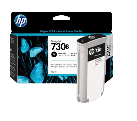 HP 730B 130ml Photo Black/ Gray/ Matte Black DesignJet Ink Cartridge