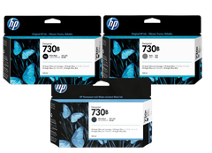 HP 730B 130ml Photo Black/ Gray/ Matte Black DesignJet Ink Cartridge