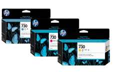HP 730 300-ml Cyan/ Magenta / Yellow Ink Cartridge